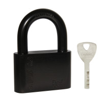 Замок навесной PL-WEATHER-1570 Black 4 fin key ( PL-15-70) диск. /блистер