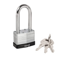 Замок навесной PK-6550L 3 key англ. длиная дужка