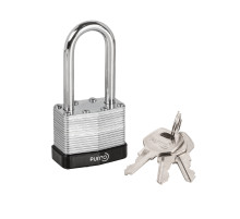 Замок навесной PK-6540L 3 key англ. длинная дужка