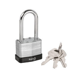 Замок навесной PK-6540L 3 key англ. длинная дужка