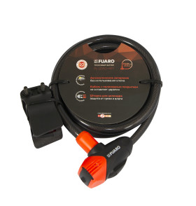 Замок тросовый PL-BIKE-12150-KEY (12х1500) 3 perfo key(PL-12150-KEY) /подвес