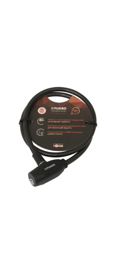 Замок тросовый PL-BIKE-0880-KEY (8х800) 2key(PL-0880-KEY) /подвес | Латунь с полимерным покрытием