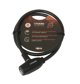 Замок тросовый PL-BIKE-0880-KEY (8х800) 2key(PL-0880-KEY) /подвес