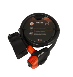 Замок тросовый PL-BIKE-12100-KEY (12х1000) 3 perfo key(PL-12100-KEY) /подвес