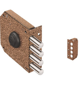 Замок накладной сувальдный Базальт 1.05.51.КМА (медный антик), 5 кл. /20425/