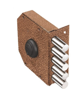 Замок накладной Гранит 1.06.51.МА никель, сув., 5 риг. /00423/