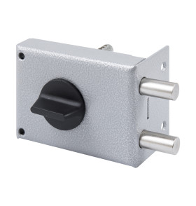 Замок накладной цилиндровый ЗН1-1.2 ГЛ серый, 5 кл.