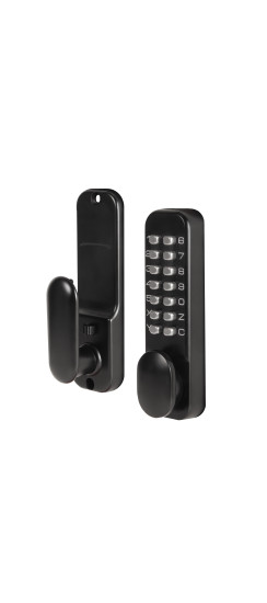 Замок накладной кодовый RIM-200 code BL черный | ZAMAK