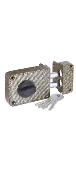 Замок накладной ЗН 1-3 бронза | Сталь, 14 мм