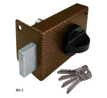 Замок накладной цилиндровый ЗН1 бронза