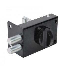 Замок накладной цилиндровый ЗН1 2Р черный