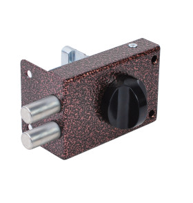 Замок накладной цилиндровый ЗН-1 2Р медь