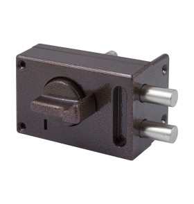 Замок накладной цилиндровый ЗН1-М1 КМЗ медь, 5 кл.