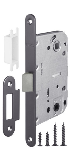 Защелка PLASTP96WC-50 (P96WC-50) GR графит | Пластиковая защелка, 8 мм