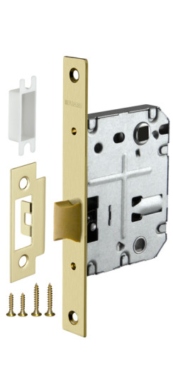 Защелка врезная PLASTP72-50 (P72-50) SG мат.золото | Пластиковая защелка, 8 мм