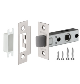 Защелка врезная PLASTP12-45-25 SN мат.никель