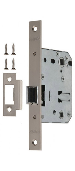 Защелка врезная METF72-50 (F72-50) SN мат.никель | Металлическая защелка, 8 мм