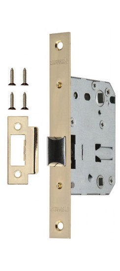 Защелка врезная METF72-50 (F72-50) GP латунь | Металлическая защелка, 8 мм