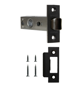 Защелка врезная METF12-45-25 (F12-45-25) BL черный