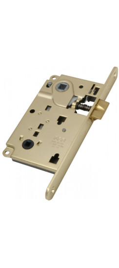 B01013.50.03 Защелка врезная WC защёлка вверху (латунь) | Металлическая защелка, 8 мм