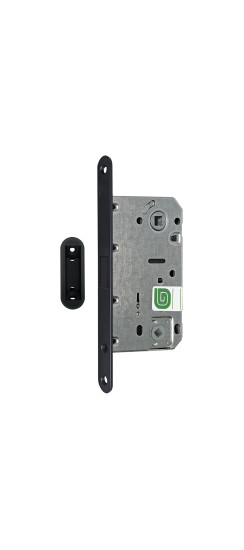 Защелка межкомнатная магнитная Soft 1М BL, черный матовый /128:5964/ | Магнитная защелка, 8 мм