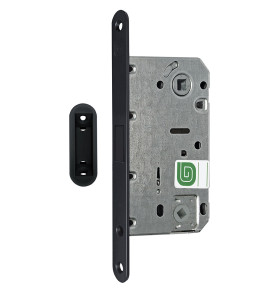 Защелка межкомнатная магнитная Soft 1М BL, черный матовый /128:5964/