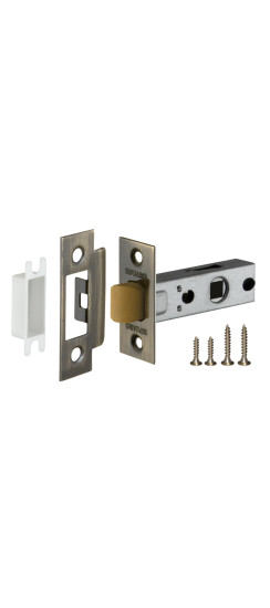 Защелка врезная PLASTP12-45-25 (P12-45) AB бронза | Пластиковая защелка, 8 мм