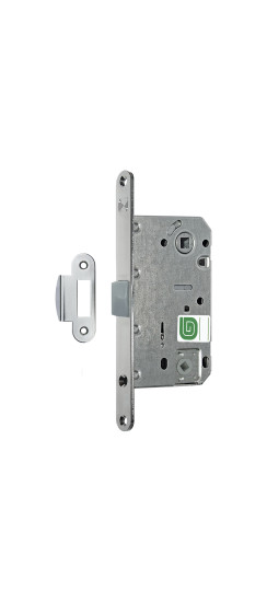 Защелка межкомнатная Soft 1P NI, никель /128:5401/ | Пластиковая защелка, 8 мм