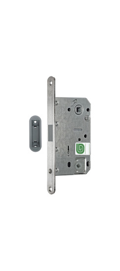 Защелка межкомнатная магнитная Soft 1М S, сатин /128:5609/ | Магнитная защелка, 8 мм