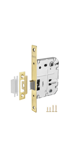 Защелка врезная METL72-50 ( L72-50) SG мат.золото | Металлическая защелка, Матовое золото (латунь), 8 мм