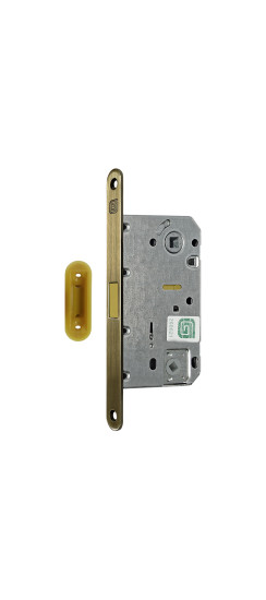 Защелка межкомнатная магнитная Soft 1М AB, античная бронза /128:6263/ | Магнитная защелка, 8 мм