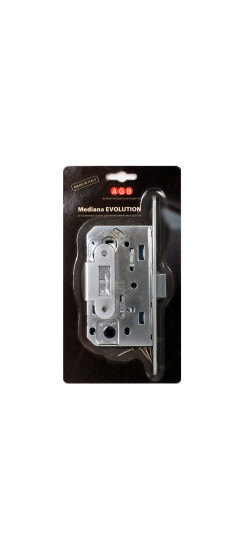 Защелка врезная WC (никель) MEDIANA EVOLUTION, ZAMAK/Сталь, врезная