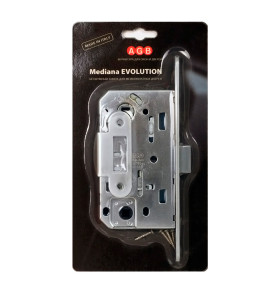 B01102.50.06.567 Защелка врезная WC (никель) MEDIANA EV. (инд.упак+B01000.13)