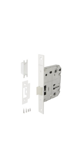 Защелка врезная PLASTP72-50 (P72-50) WH белый | Пластиковая защелка, 8 мм