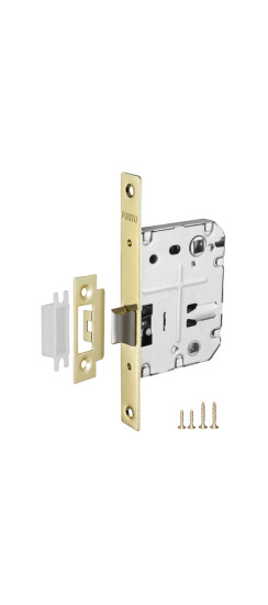 Защелка врезная METL72-50 ( L72-50) GP золото | Металлическая защелка, Золото (латунь), 8 мм