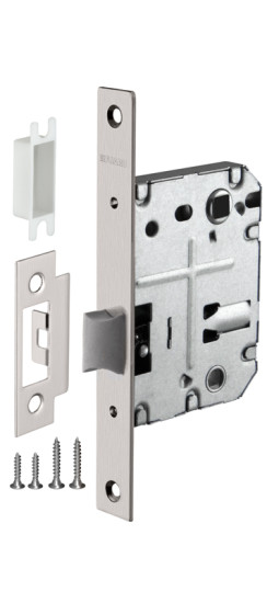 Защелка врезная PLASTP72-50 (P72-50) SN мат.никель | Пластиковая защелка, 8 мм