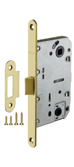 Защелка PLASTP96WC-50 (P96WC-50) SG мат.золото | Пластиковая защелка, 8 мм