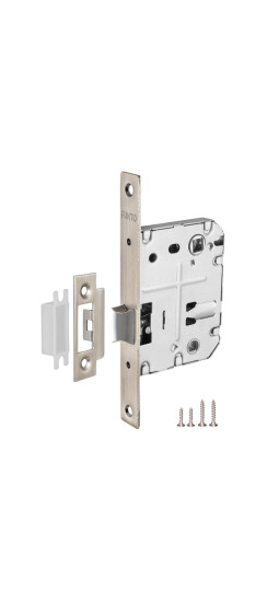 Защелка врезная METL72-50 ( L72-50) SN мат.никель | Металлическая защелка, матовый никель, 8 мм