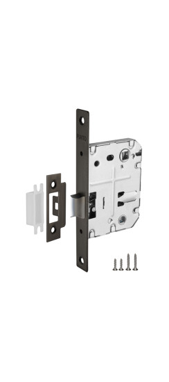 Защелка врезная METL72-50 ( L72-50) GR графит | Металлическая защелка, графит, 8 мм