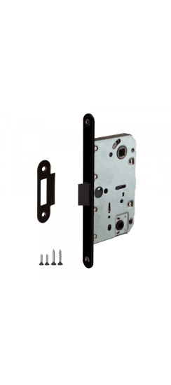 Защелка врезная PL96WC-50 BL (черный) | Пластиковая защелка, черный, 8 мм