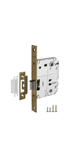 Защелка врезная METL72-50 ( L72-50) ABG зеленая бронза | Металлическая защелка, зеленая бронза, 8 мм