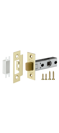 Защелка врезная PLASTP12-45-25 SG матовое золото | Пластиковая защелка, 8 мм