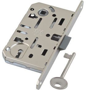 B01101.50.34 Корпус врезного замка под ключ (матовый хром) MEDIANA EVOLUTION