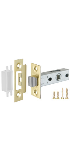 Защелка врезная METL45-8 ( L45-8) GP золото | Металлическая защелка, Золото (латунь), 8 мм