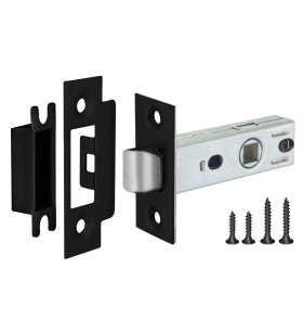 Защелка врезная METL45-8 ( L45-8) BL черный