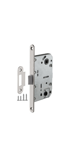 Защелка врезная PLASTLP96WC-50 SN мат.никель | Пластиковая защелка, Матовый никель, 8 мм