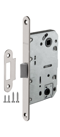 Защелка PLASTP96WC-50 (P96WC-50) SN мат.никель | Пластиковая защелка, 8 мм