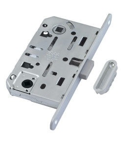 B06102.50.34.640 Защелка врезная WC (мат. хром) MEDIANA POLARIS с отв. планкой (скин)