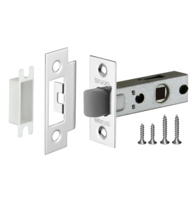 Защелка врезная PLASTP12-45-25 (P12-45) CP хром