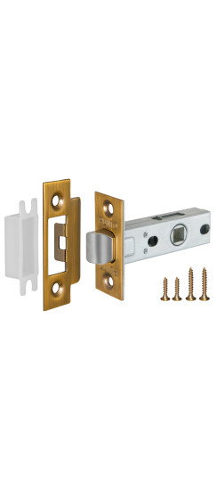 Защелка врезная METL45-8 ( L45-8) CFB кофе глянец | Металлическая защелка, кофе глянец, 8 мм